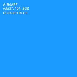 #1B9AFF - Dodger Blue Color Image
