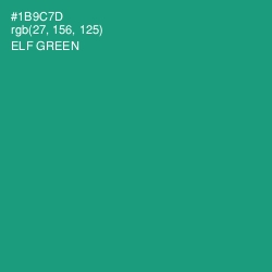 #1B9C7D - Elf Green Color Image