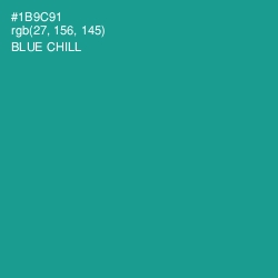 #1B9C91 - Blue Chill Color Image