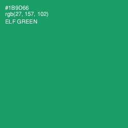 #1B9D66 - Elf Green Color Image