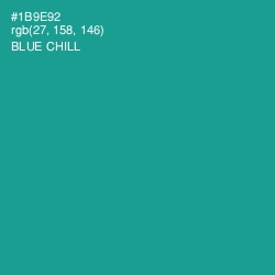 #1B9E92 - Blue Chill Color Image