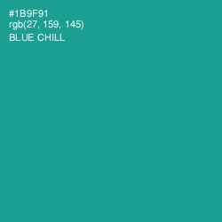 #1B9F91 - Blue Chill Color Image