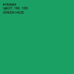 #1BA064 - Green Haze Color Image