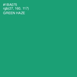 #1BA075 - Green Haze Color Image