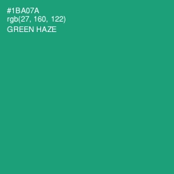 #1BA07A - Green Haze Color Image