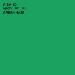 #1BA160 - Green Haze Color Image