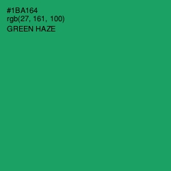 #1BA164 - Green Haze Color Image