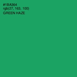 #1BA364 - Green Haze Color Image