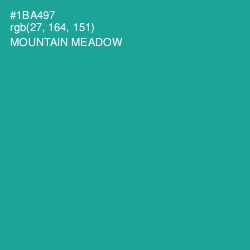 #1BA497 - Mountain Meadow Color Image