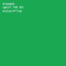 #1BA853 - Eucalyptus Color Image