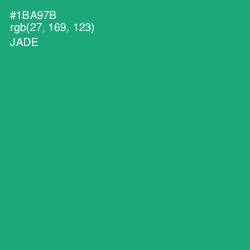 #1BA97B - Jade Color Image