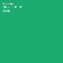 #1BAA6F - Jade Color Image