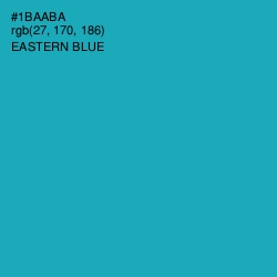 #1BAABA - Eastern Blue Color Image