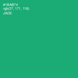 #1BAB74 - Jade Color Image