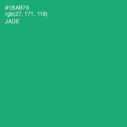 #1BAB76 - Jade Color Image