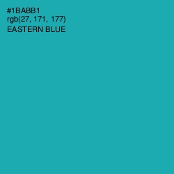 #1BABB1 - Eastern Blue Color Image