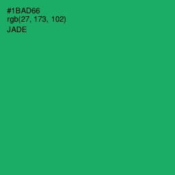 #1BAD66 - Jade Color Image