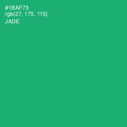 #1BAF73 - Jade Color Image