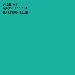#1BB1A1 - Eastern Blue Color Image