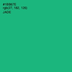 #1BB67E - Jade Color Image