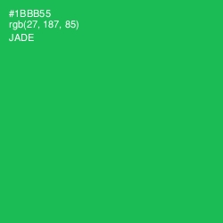 #1BBB55 - Jade Color Image