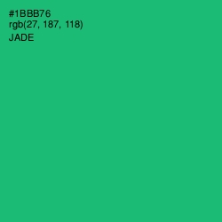 #1BBB76 - Jade Color Image