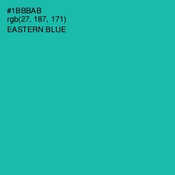 #1BBBAB - Eastern Blue Color Image