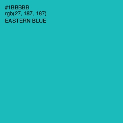 #1BBBBB - Eastern Blue Color Image