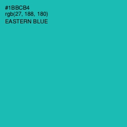 #1BBCB4 - Eastern Blue Color Image