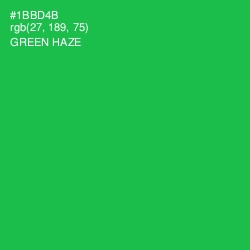 #1BBD4B - Green Haze Color Image