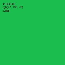 #1BBE4E - Jade Color Image