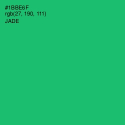 #1BBE6F - Jade Color Image