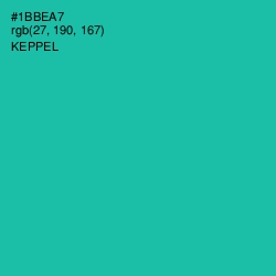 #1BBEA7 - Keppel Color Image