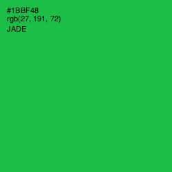 #1BBF48 - Jade Color Image
