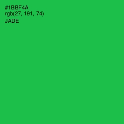 #1BBF4A - Jade Color Image