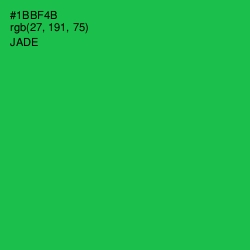 #1BBF4B - Jade Color Image