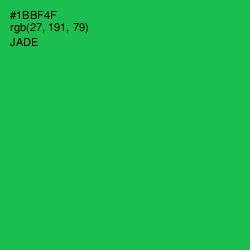 #1BBF4F - Jade Color Image