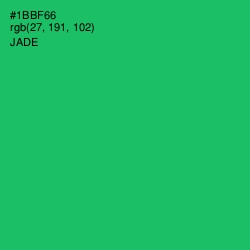 #1BBF66 - Jade Color Image