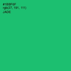 #1BBF6F - Jade Color Image