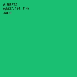 #1BBF72 - Jade Color Image