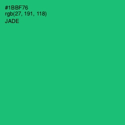 #1BBF76 - Jade Color Image