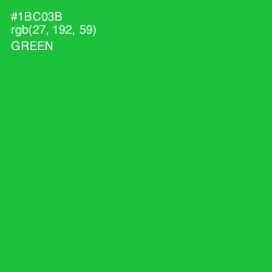 #1BC03B - Green Color Image