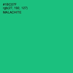 #1BC07F - Malachite Color Image