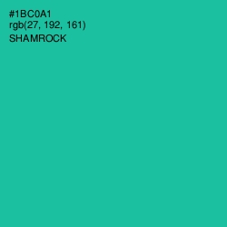 #1BC0A1 - Shamrock Color Image