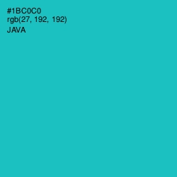 #1BC0C0 - Java Color Image