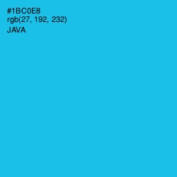 #1BC0E8 - Java Color Image