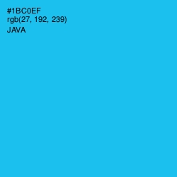 #1BC0EF - Java Color Image