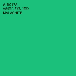 #1BC17A - Malachite Color Image