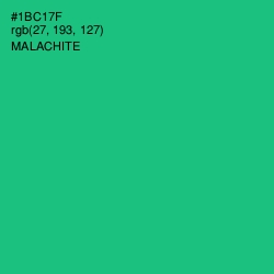 #1BC17F - Malachite Color Image