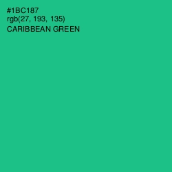 #1BC187 - Caribbean Green Color Image